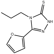 3H-1,2,4-Triazole-3-thione,5-(2-furanyl)-2,4-dihydro-4-propyl-(9CI) Struktur