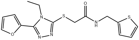 Acetamide, 2-[[4-ethyl-5-(2-furanyl)-4H-1,2,4-triazol-3-yl]thio]-N-(2-thienylmethyl)- (9CI)|