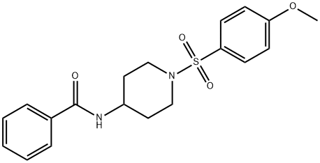 606112-96-3 N-{1-[(4-methoxyphenyl)sulfonyl]-4-piperidinyl}benzenecarboxamide