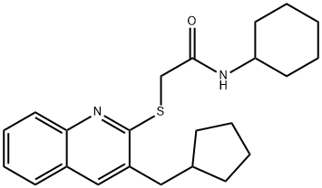 Acetamide, N-cyclohexyl-2-[[3-(cyclopentylmethyl)-2-quinolinyl]thio]- (9CI)|