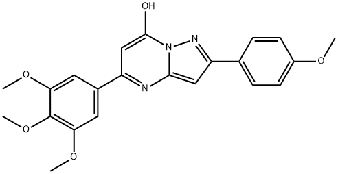 Pyrazolo[1,5-a]pyrimidin-7-ol, 2-(4-methoxyphenyl)-5-(3,4,5-trimethoxyphenyl)- (9CI)|