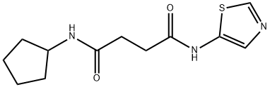 Butanediamide, N-cyclopentyl-N-5-thiazolyl- (9CI) Structure