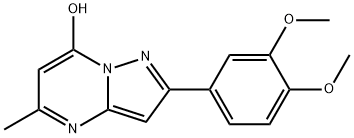 Pyrazolo[1,5-a]pyrimidin-7-ol, 2-(3,4-dimethoxyphenyl)-5-methyl- (9CI) Structure
