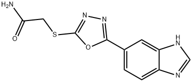 Acetamide, 2-[[5-(1H-benzimidazol-5-yl)-1,3,4-oxadiazol-2-yl]thio]- (9CI),606117-07-1,结构式