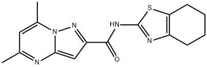 Pyrazolo[1,5-a]pyrimidine-2-carboxamide, 5,7-dimethyl-N-(4,5,6,7-tetrahydro-2-benzothiazolyl)- (9CI)|