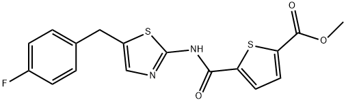 606117-77-5 2-Thiophenecarboxylicacid,5-[[[5-[(4-fluorophenyl)methyl]-2-thiazolyl]amino]carbonyl]-,methylester(9CI)