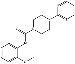 1-Piperazinecarboxamide, N-(2-methoxyphenyl)-4-(2-pyrimidinyl)- (9CI),606118-03-0,结构式