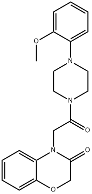 Piperazine, 1-[(2,3-dihydro-3-oxo-4H-1,4-benzoxazin-4-yl)acetyl]-4-(2-methoxyphenyl)- (9CI)|