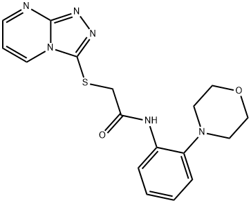 Acetamide, N-[2-(4-morpholinyl)phenyl]-2-(1,2,4-triazolo[4,3-a]pyrimidin-3-ylthio)- (9CI) Structure