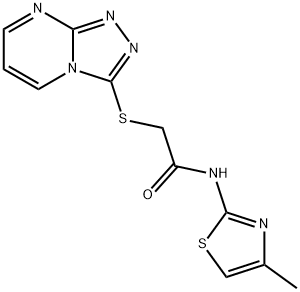 606121-84-0 Acetamide, N-(4-methyl-2-thiazolyl)-2-(1,2,4-triazolo[4,3-a]pyrimidin-3-ylthio)- (9CI)