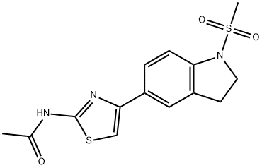 Acetamide, N-[4-[2,3-dihydro-1-(methylsulfonyl)-1H-indol-5-yl]-2-thiazolyl]- (9CI),606121-96-4,结构式