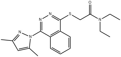 606122-24-1 Acetamide, 2-[[4-(3,5-dimethyl-1H-pyrazol-1-yl)-1-phthalazinyl]thio]-N,N-diethyl- (9CI)