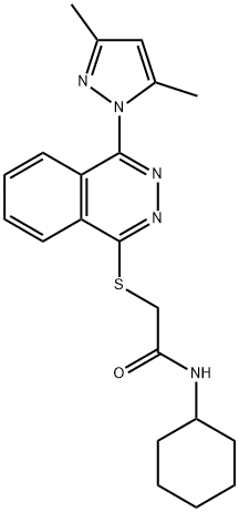 606122-27-4 Acetamide, N-cyclohexyl-2-[[4-(3,5-dimethyl-1H-pyrazol-1-yl)-1-phthalazinyl]thio]- (9CI)
