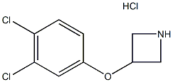 3-(3,4-二氯苯氧基)吖啶盐酸盐, 606129-60-6, 结构式