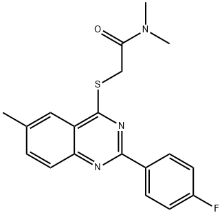 606131-44-6 Acetamide, 2-[[2-(4-fluorophenyl)-6-methyl-4-quinazolinyl]thio]-N,N-dimethyl- (9CI)