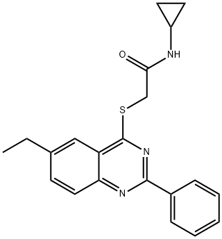 Acetamide, N-cyclopropyl-2-[(6-ethyl-2-phenyl-4-quinazolinyl)thio]- (9CI)|