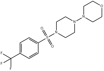 Piperazine, 1-(4-morpholinyl)-4-[[4-(trifluoromethyl)phenyl]sulfonyl]- (9CI) Struktur