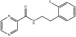 Pyrazinecarboxamide, N-[2-(2-fluorophenyl)ethyl]- (9CI) Structure
