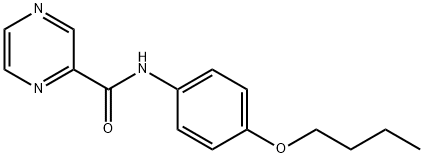 Pyrazinecarboxamide, N-(4-butoxyphenyl)- (9CI) Structure