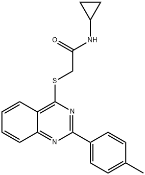 606132-31-4 Acetamide, N-cyclopropyl-2-[[2-(4-methylphenyl)-4-quinazolinyl]thio]- (9CI)