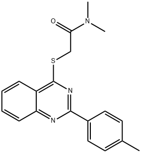Acetamide, N,N-dimethyl-2-[[2-(4-methylphenyl)-4-quinazolinyl]thio]- (9CI)|