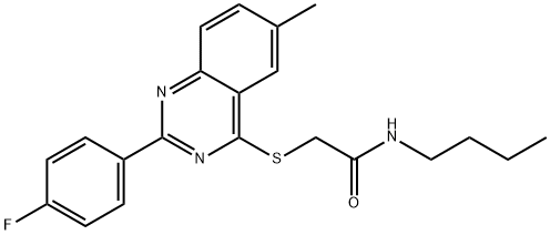 Acetamide, N-butyl-2-[[2-(4-fluorophenyl)-6-methyl-4-quinazolinyl]thio]- (9CI)|