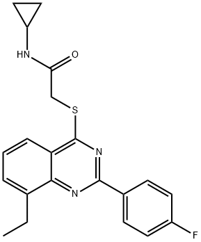 606132-82-5 Acetamide, N-cyclopropyl-2-[[8-ethyl-2-(4-fluorophenyl)-4-quinazolinyl]thio]- (9CI)
