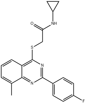 Acetamide, N-cyclopropyl-2-[[2-(4-fluorophenyl)-8-methyl-4-quinazolinyl]thio]- (9CI)|