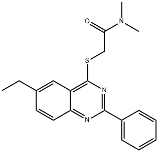 Acetamide, 2-[(6-ethyl-2-phenyl-4-quinazolinyl)thio]-N,N-dimethyl- (9CI)|