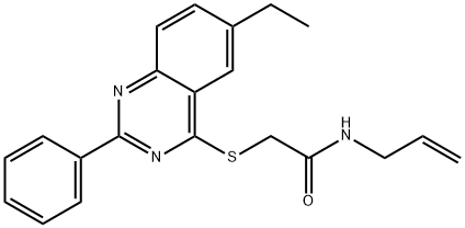 606134-65-0 Acetamide, 2-[(6-ethyl-2-phenyl-4-quinazolinyl)thio]-N-2-propenyl- (9CI)