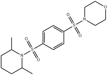 Morpholine, 4-[[4-[(2,6-dimethyl-1-piperidinyl)sulfonyl]phenyl]sulfonyl]- (9CI)|