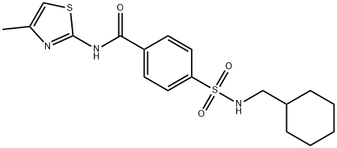 Benzamide, 4-[[(cyclohexylmethyl)amino]sulfonyl]-N-(4-methyl-2-thiazolyl)- (9CI)|
