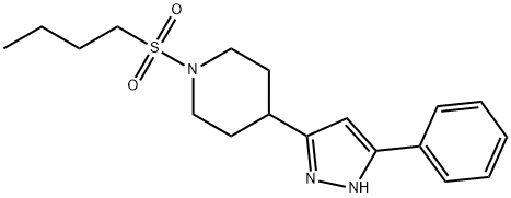 606134-92-3 Piperidine, 1-(butylsulfonyl)-4-(5-phenyl-1H-pyrazol-3-yl)- (9CI)