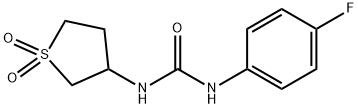 Urea, N-(4-fluorophenyl)-N-(tetrahydro-1,1-dioxido-3-thienyl)- (9CI) Structure