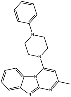 Pyrimido[1,2-a]benzimidazole, 2-methyl-4-(4-phenyl-1-piperazinyl)- (9CI)|