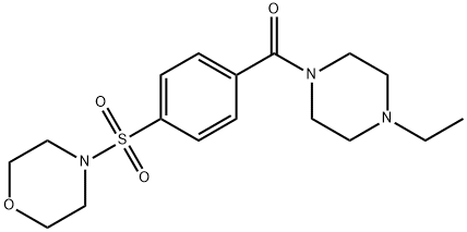 Piperazine, 1-ethyl-4-[4-(4-morpholinylsulfonyl)benzoyl]- (9CI) Structure