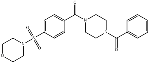 Piperazine, 1-benzoyl-4-[4-(4-morpholinylsulfonyl)benzoyl]- (9CI) Struktur