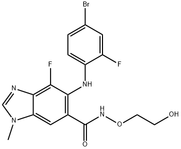 ビニメチニブ 化学構造式