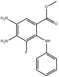 Methyl 4,5-diaMino-3-fluoro-2-(phenylaMino)benzoate Struktur
