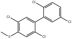 2,5,2',5'-tetrachloro-4-methylthiobiphenyl Struktur