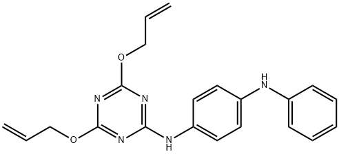 N-[4,6-bis(allyloxy)-1,3,5-triazin-2-yl]-N'-phenylbenzene-1,4-diamine Structure