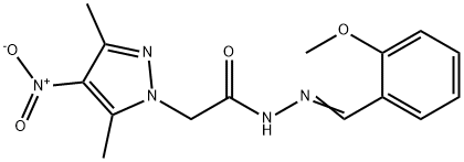 1H-Pyrazole-1-aceticacid,3,5-dimethyl-4-nitro-,[(2-methoxyphenyl)methylene]hydrazide(9CI),606485-62-5,结构式