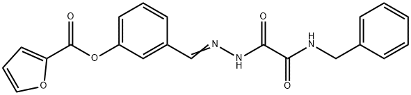 2-Furancarboxylicacid,3-[[[oxo[(phenylmethyl)amino]acetyl]hydrazono]methyl]phenylester(9CI) 结构式
