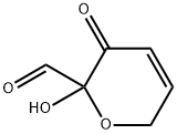 2H-Pyran-2-carboxaldehyde, 3,6-dihydro-2-hydroxy-3-oxo- (9CI) Structure