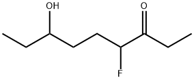 3-Nonanone,  4-fluoro-7-hydroxy- Structure