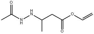 Butanoic  acid,  3-(2-acetylhydrazino)-,  ethenyl  ester  (9CI) Structure