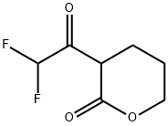 2H-Pyran-2-one, 3-(difluoroacetyl)tetrahydro- (9CI) 化学構造式