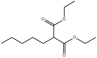 ヘキサン-1,1-ジカルボン酸ジエチル 化学構造式