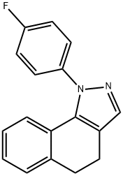 1-(4-FLUOROPHENYL)-4,5-DIHYDRO-1H-BENZO[G]INDAZOLE Structure