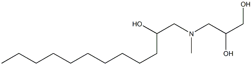 3-[(2-hydroxydodecyl)methylamino]propane-1,2-diol,60659-36-1,结构式